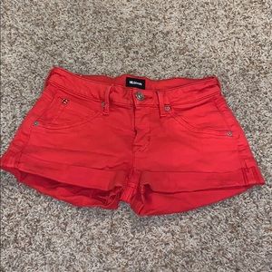 Red shorts